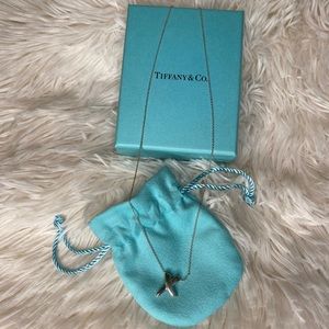 Tiffany & Co. Silver Necklace with Blue Accents